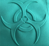 Manufacturer Ink of Silicone Material Embossed Silicone